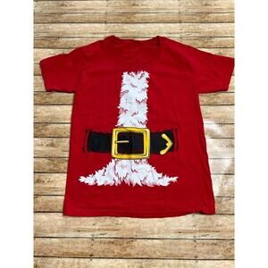Boys Santa Christmas Tshirt Small (8)